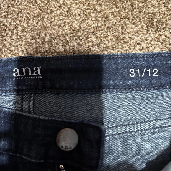 a.n.a Womens Blue Denim Jeans Button Up Size 31 12 EUC Ana - Picture 3 of 8